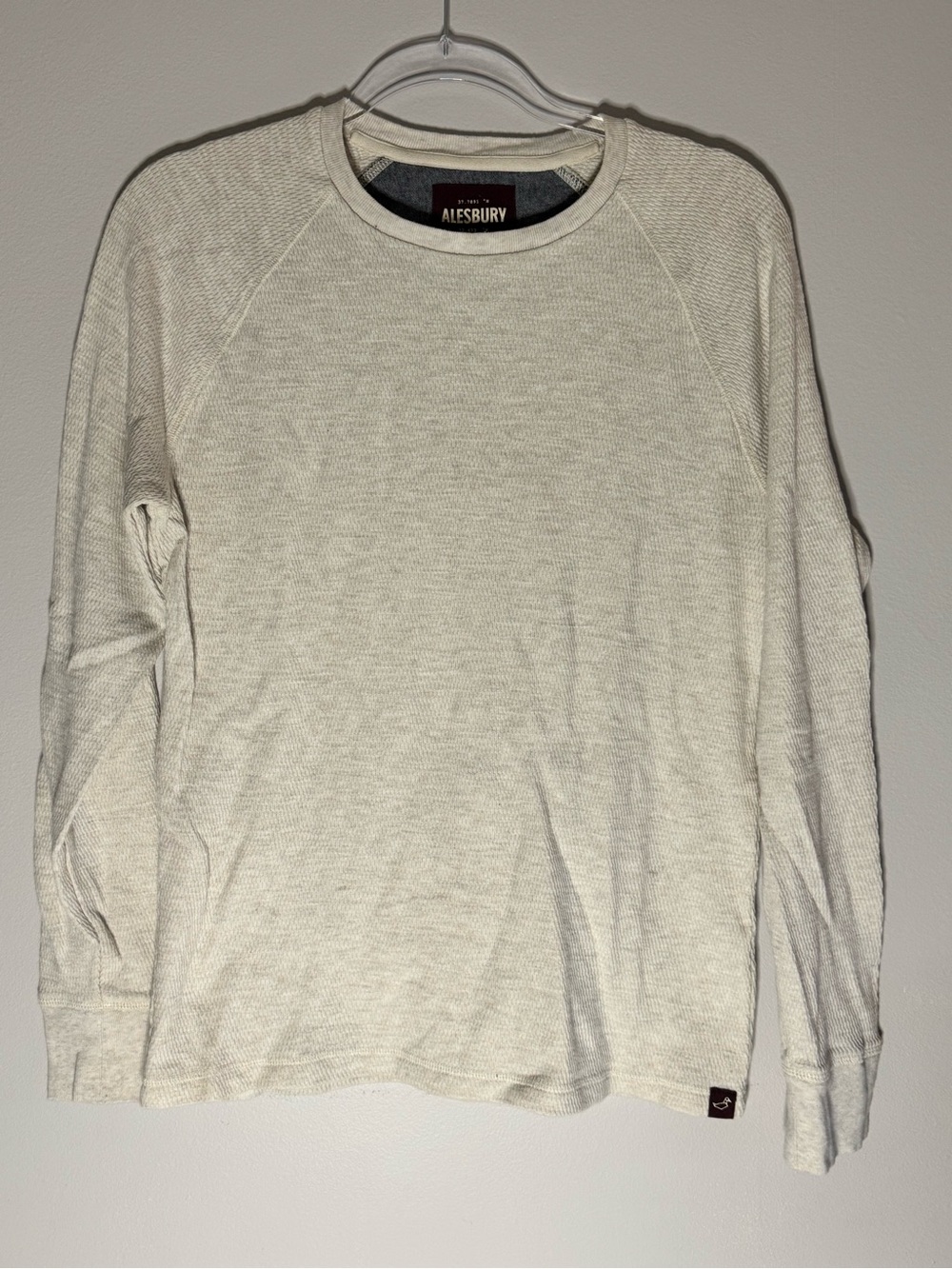 Alesbury Men's Long Sleeve Thermal Shirt - Cream